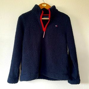 Tommy Hilfiger Sherpa Pullover Navy size L